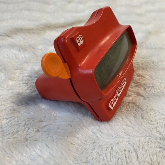 Vintage Viewmaster 3D Red Viewing Retro Orange Depressor Toys Game Viewer Slides - Picture 2 of 6